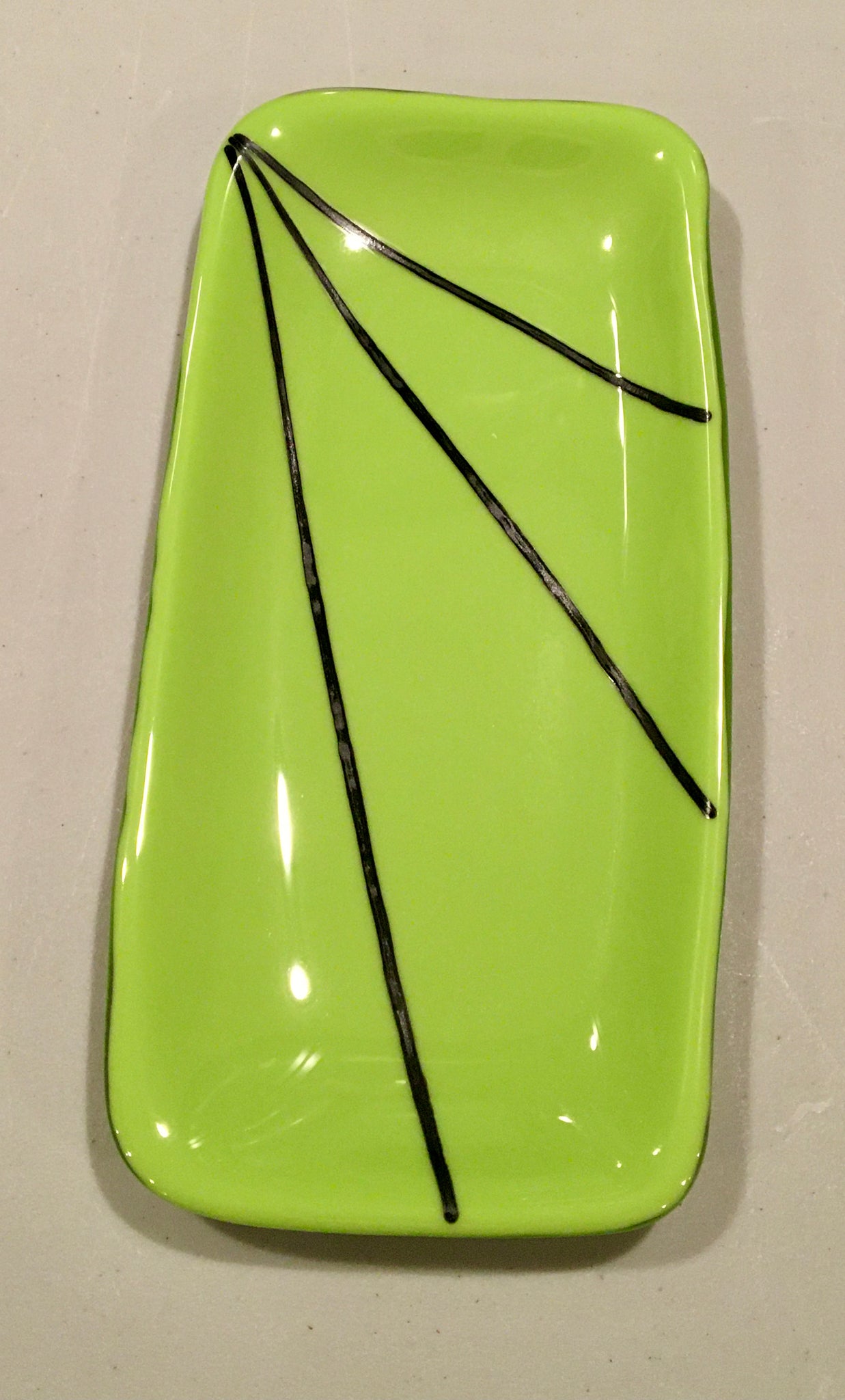 Striped Rectangular Serving Dish - PU IN EDMONTON